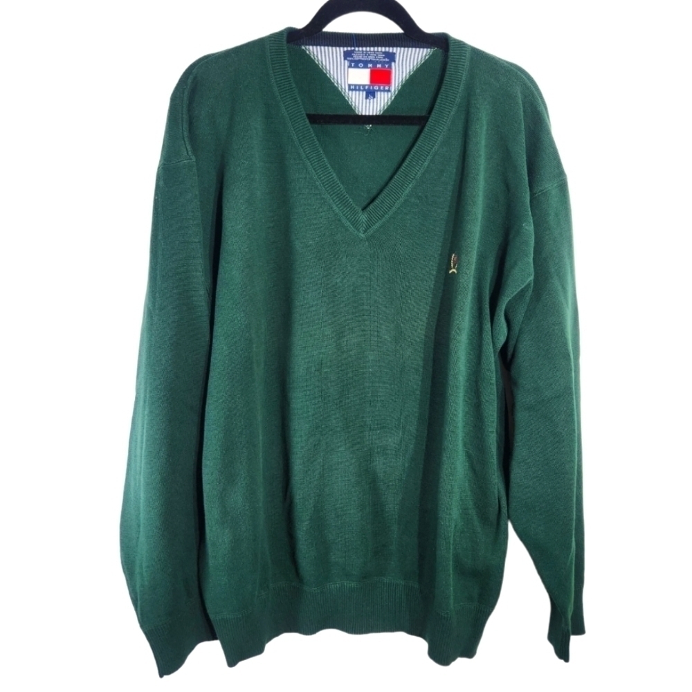 Tommy Hilfiger Green Sweater Mens Large